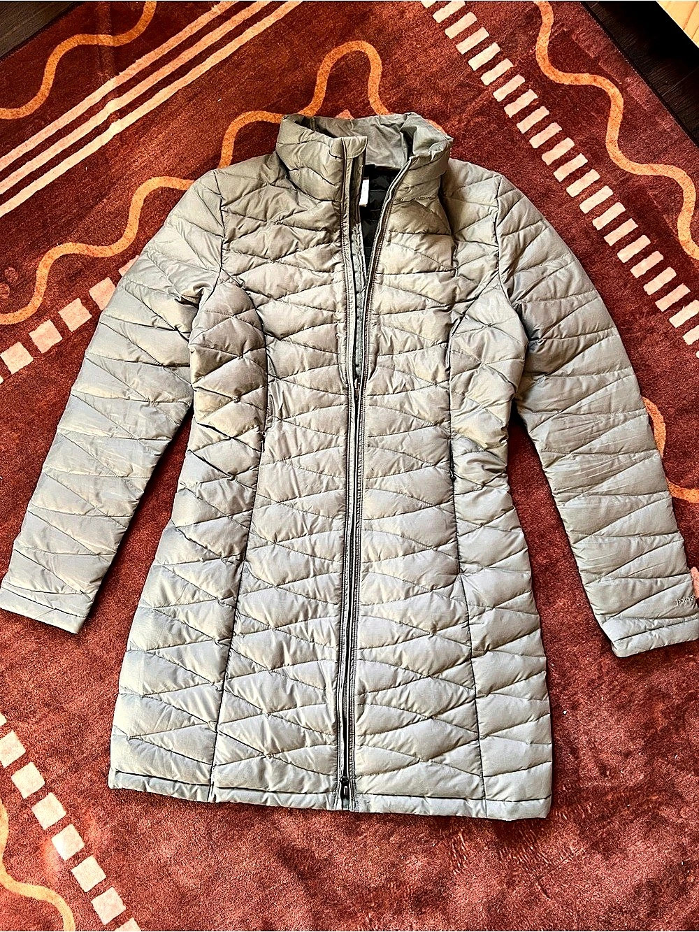 Patagonia Fiona Parka Quilted — Verdigris Color - Down Filled